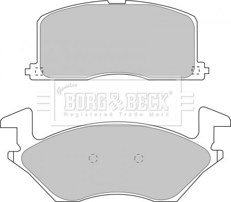 BORG & BECK Комплект тормозных колодок, дисковый тормоз BBP1234